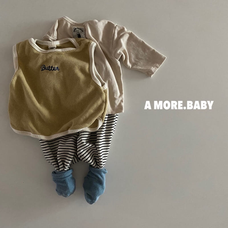 Amore - Korean Baby Fashion - #babyboutique - Waffle Vest - 3