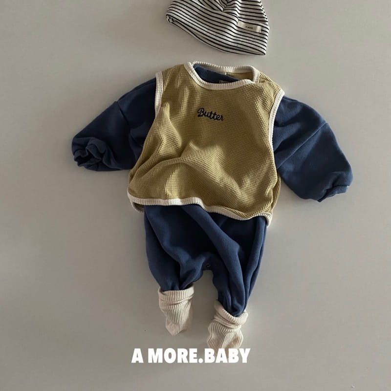 Amore - Korean Baby Fashion - #babyfashion - Waffle Vest - 7
