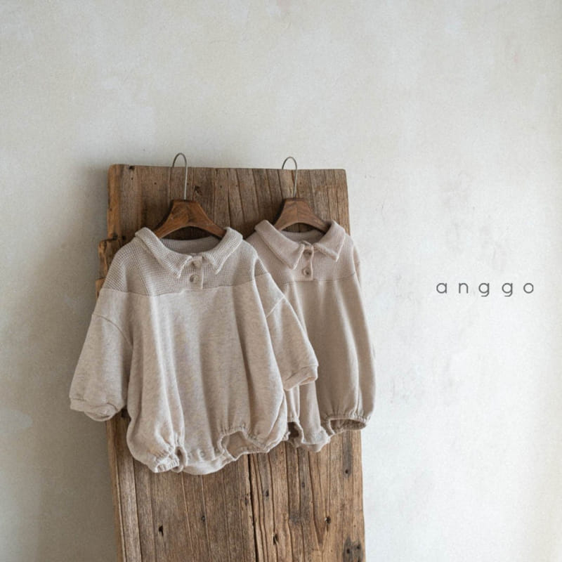 Anggo - Korean Baby Fashion - #babyoninstagram - Waffle Kitkat Romper - 6