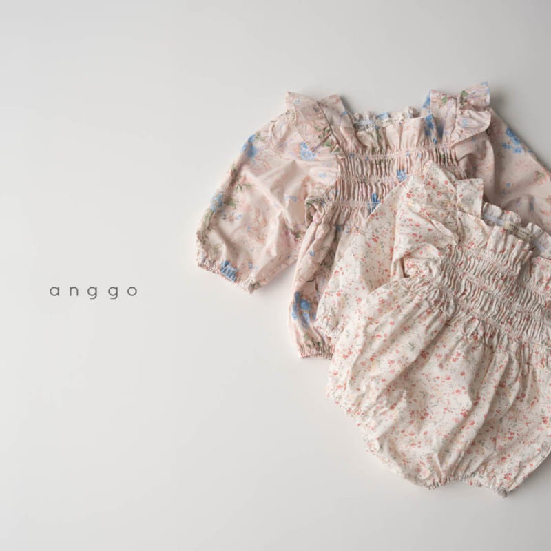 Anggo - Korean Baby Fashion - #babywear - Watercolor Romper - 8