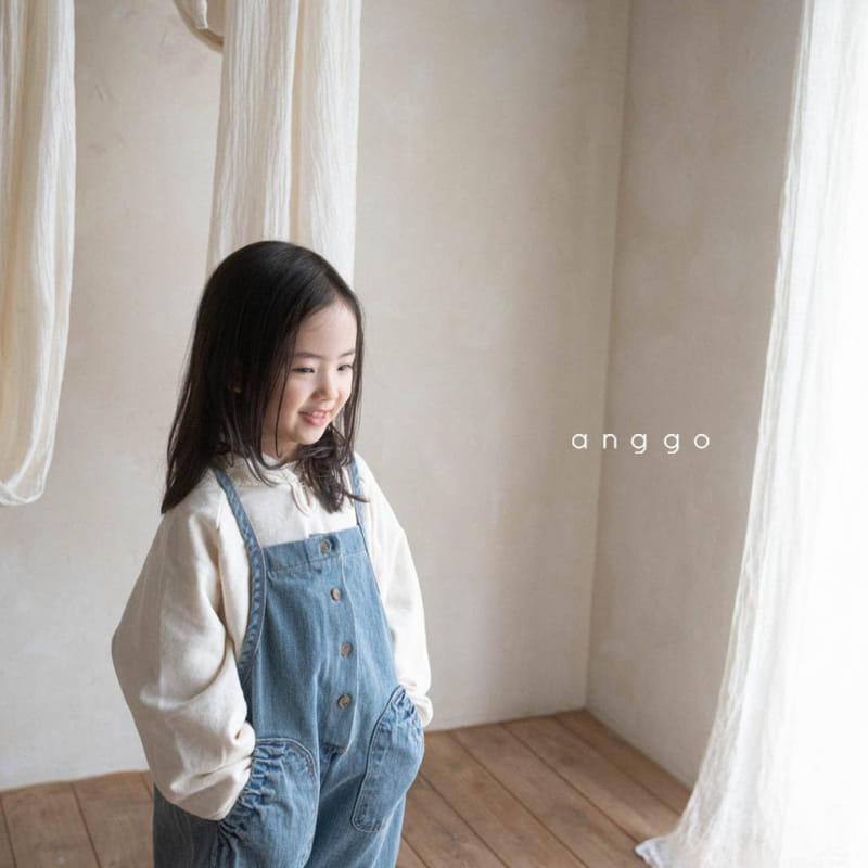 Anggo - Korean Children Fashion - #Kfashion4kids - Cloud Overalls - 6