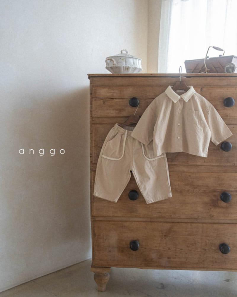 Anggo - Korean Children Fashion - #kidzfashiontrend - Vanilla Top Bottom Set - 4