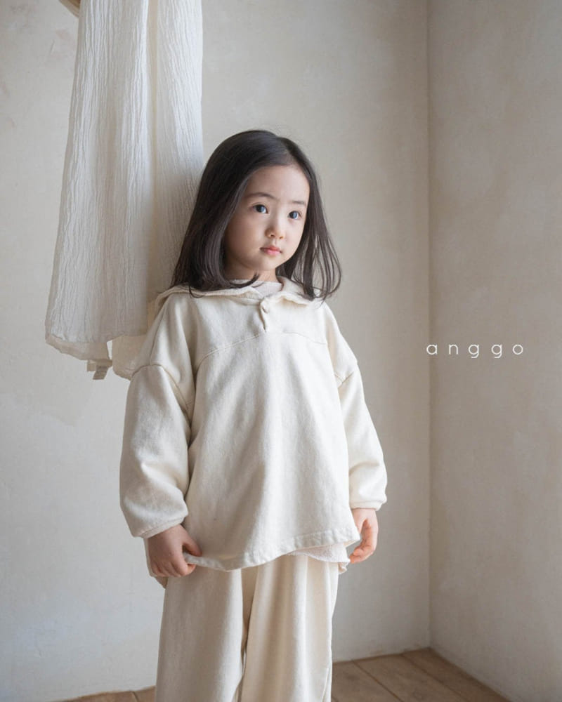 Anggo - Korean Children Fashion - #childofig - Milk Tea Top Bottom Set - 11