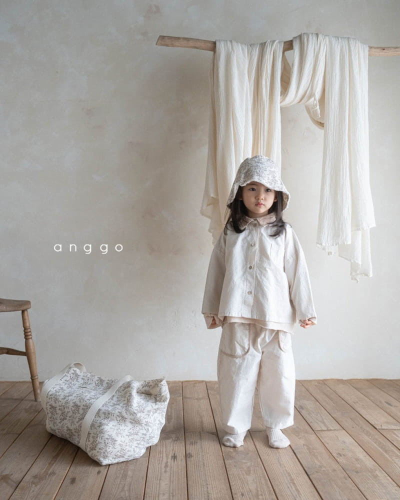 Anggo - Korean Children Fashion - #childrensboutique - Vanilla Top Bottom Set - 11