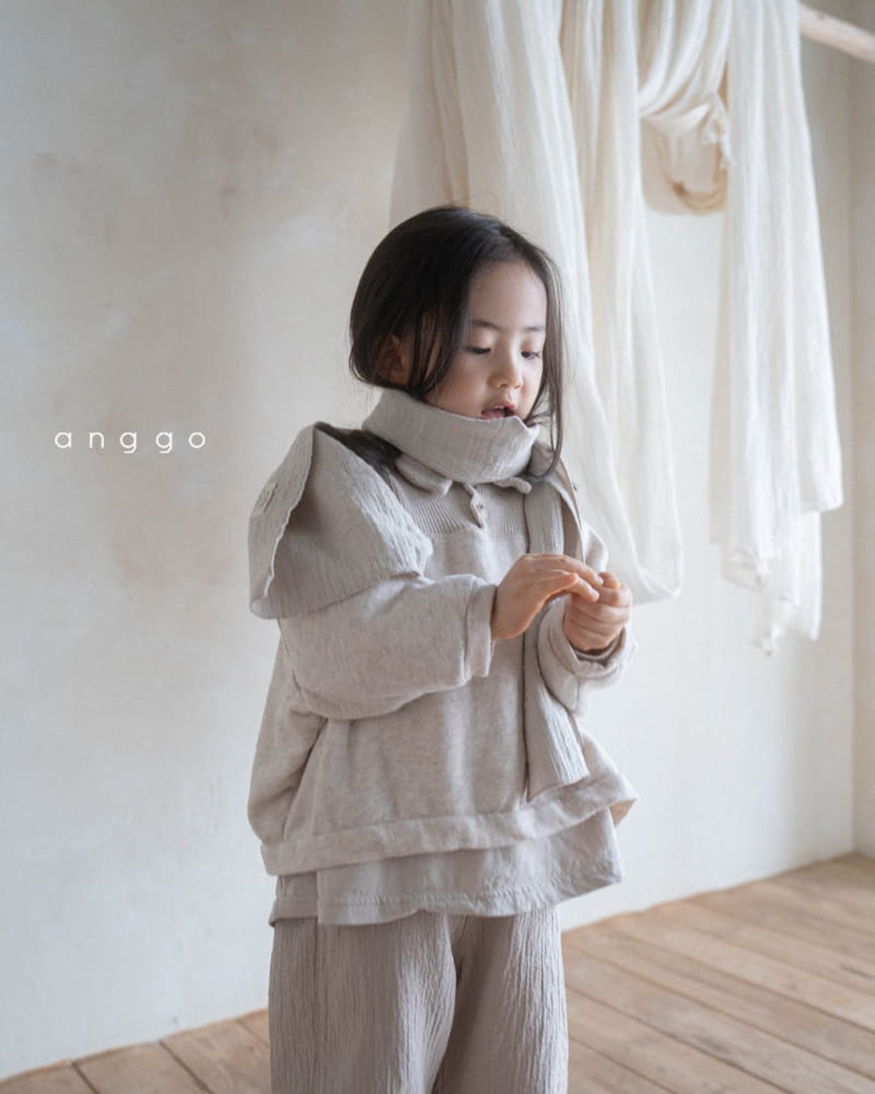 Anggo - Korean Children Fashion - #designkidswear - Waffle Kitcat Sweatshirt - 10