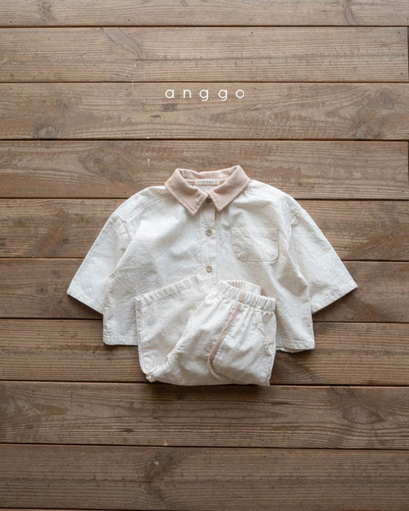 Anggo - Korean Children Fashion - #kidsstore - Vanilla Top Bottom Set - 2