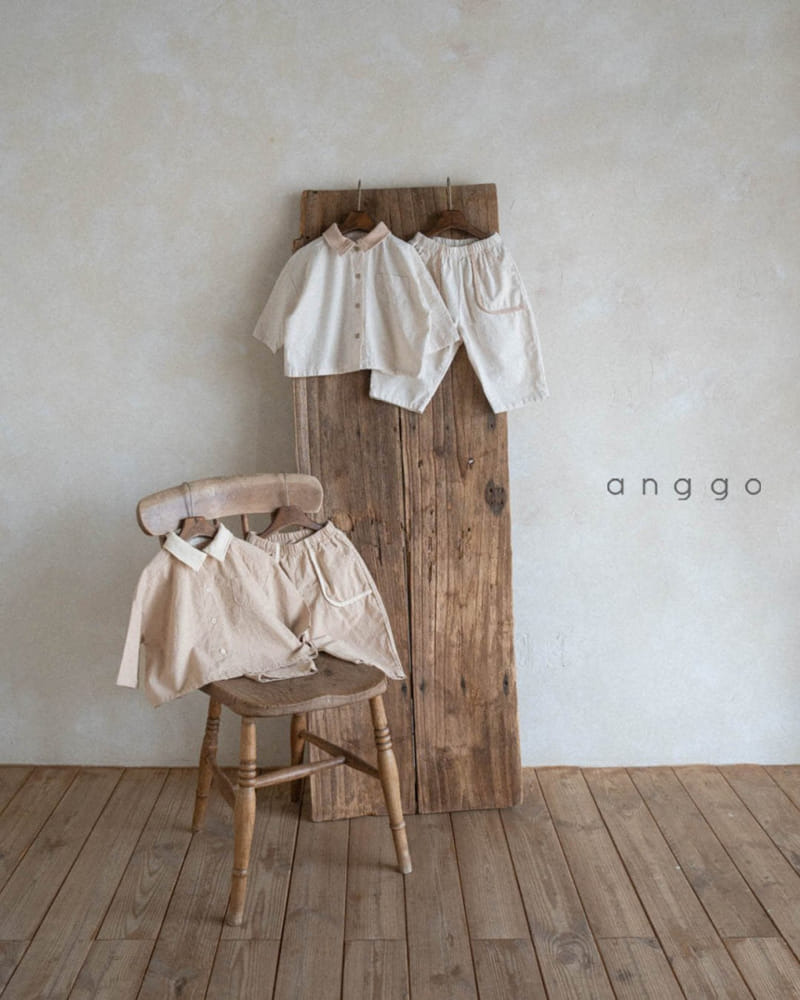 Anggo - Korean Children Fashion - #kidzfashiontrend - Vanilla Top Bottom Set - 3