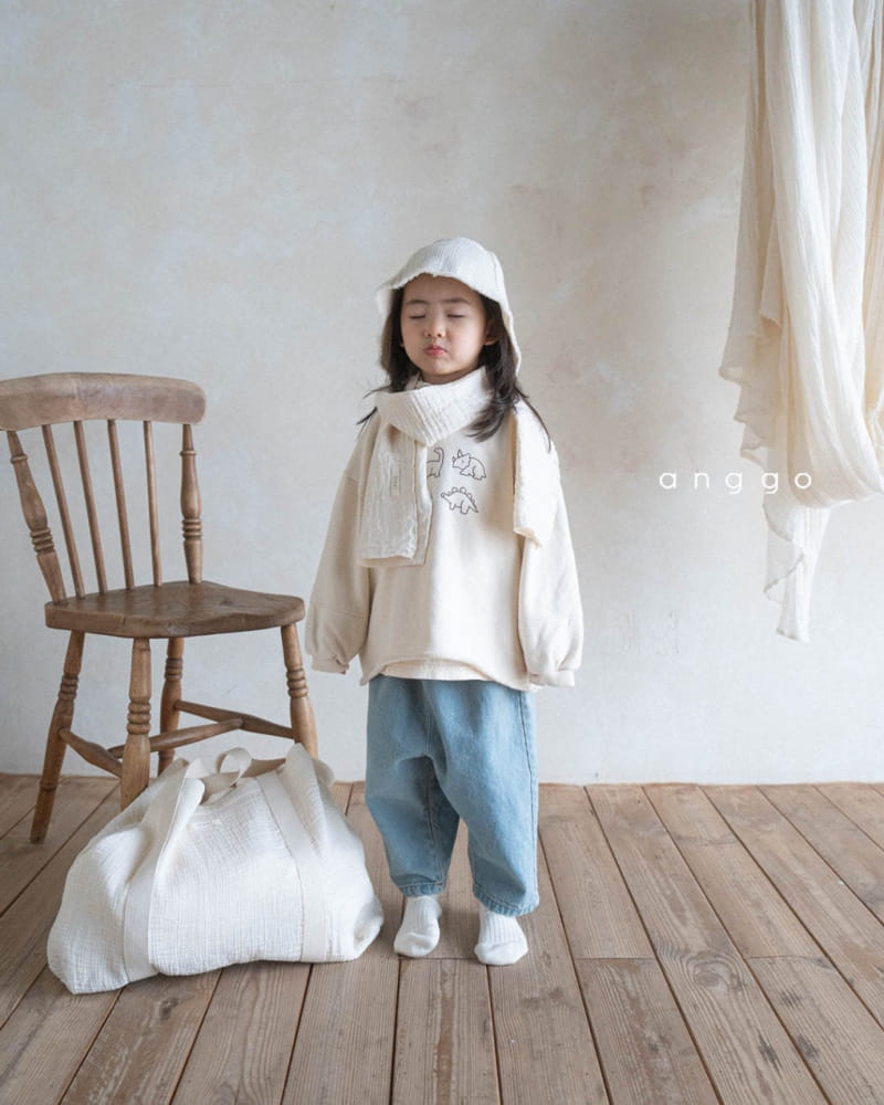 Anggo - Korean Children Fashion - #littlefashionista - Dino Sweatshirt - 4