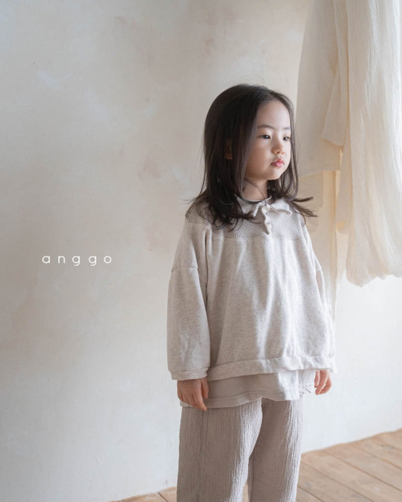 Anggo - Korean Children Fashion - #minifashionista - Waffle Kitcat Sweatshirt - 4