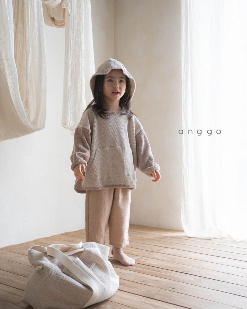 Anggo - Korean Children Fashion - #prettylittlegirls - Croiffle Pocket Sweatshirt - 2