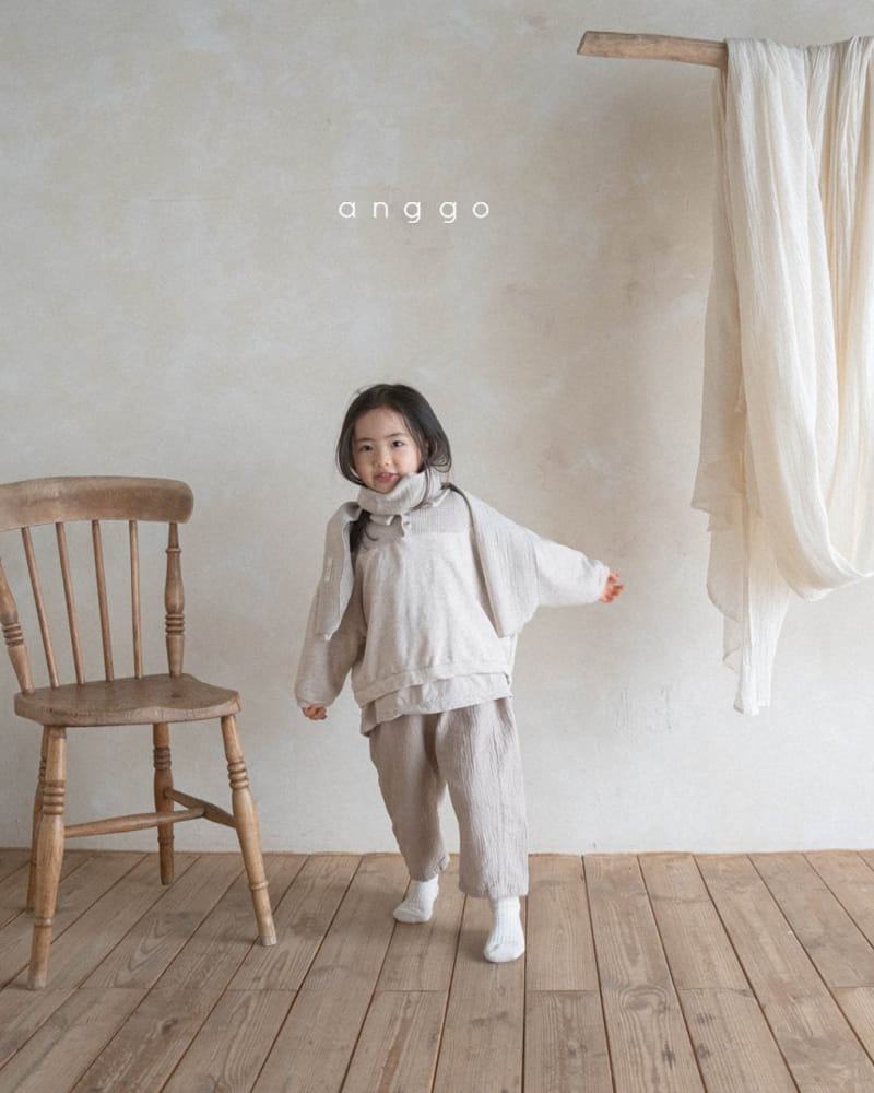 Anggo - Korean Children Fashion - #todddlerfashion - Waffle Kitcat Sweatshirt - 5