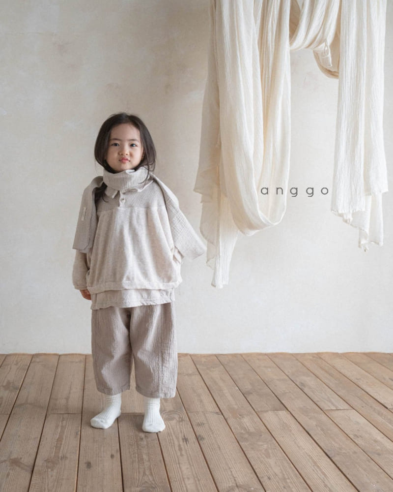 Anggo - Korean Children Fashion - #toddlerclothing - Waffle Kitcat Sweatshirt - 6