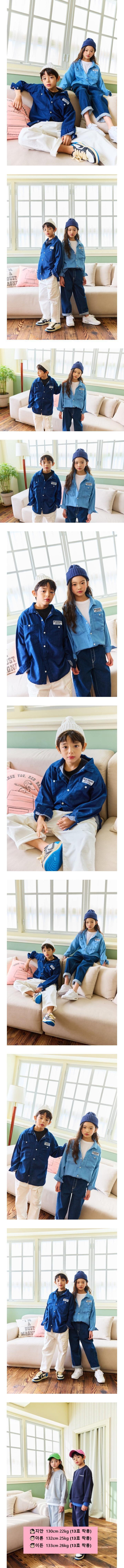Apple Smile - Korean Children Fashion - #toddlerclothing - Denim Shirt - 2