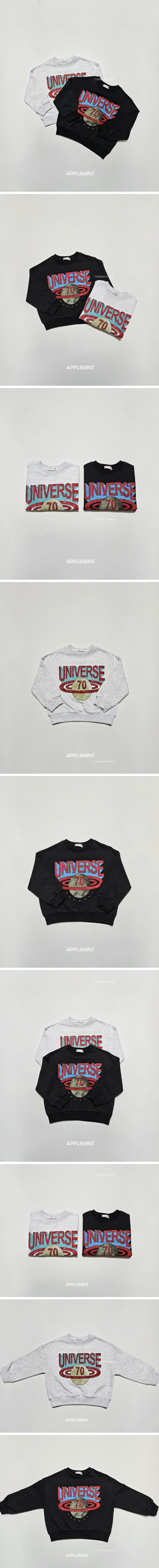 Applemint - Korean Children Fashion - #Kfashion4kids - Universe Sweatshirt - 2