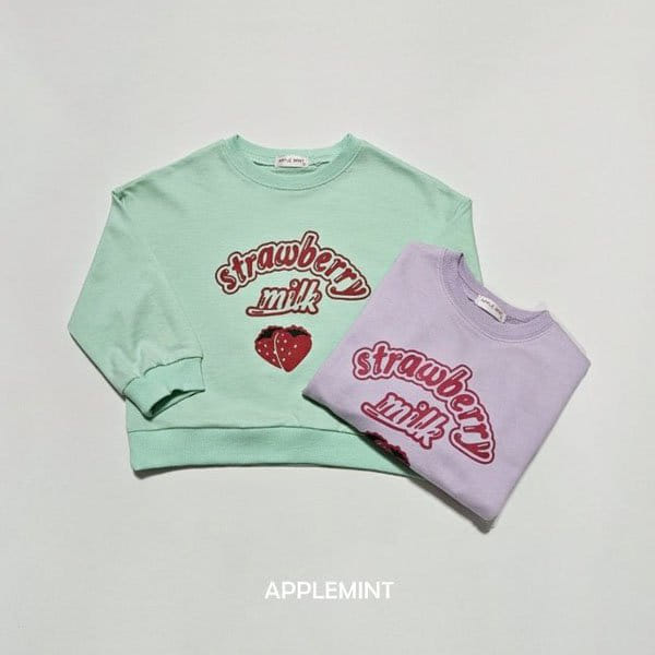 Applemint - Korean Children Fashion - #designkidswear - Strawberry Sweatshirt