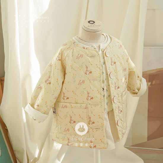Arim Closet - Korean Children Fashion - #childrensboutique - Cute Bunny Baby C Outer