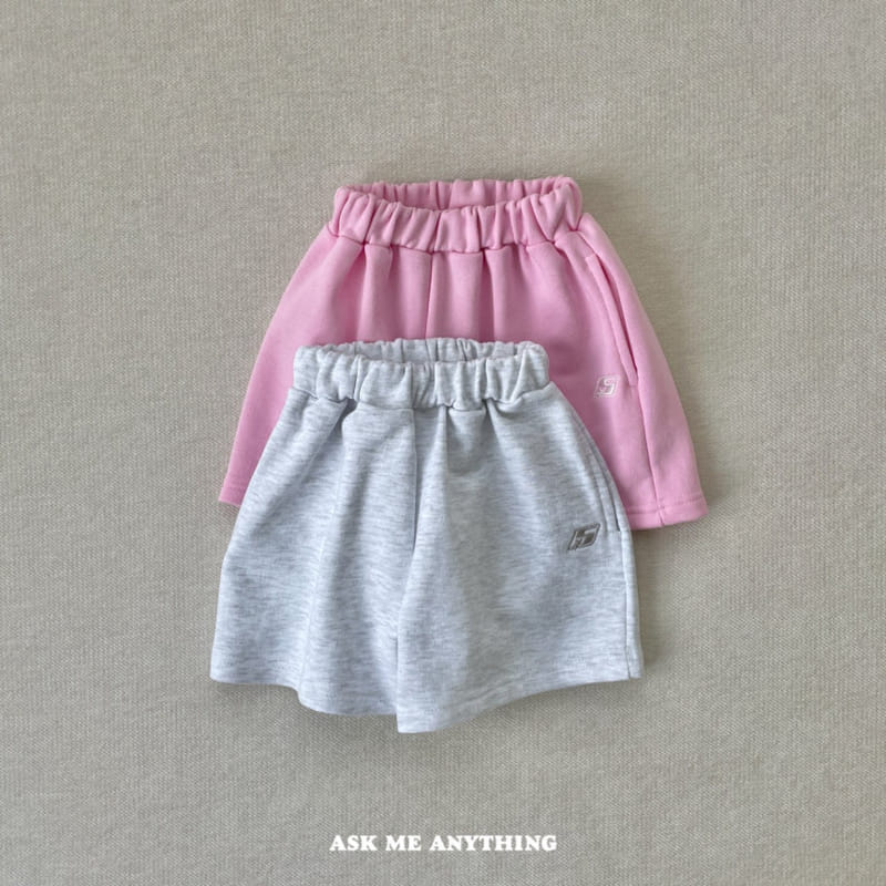 Ask Me Anything - Korean Children Fashion - #kidzfashiontrend - Fit Sweat Half Pants - 2