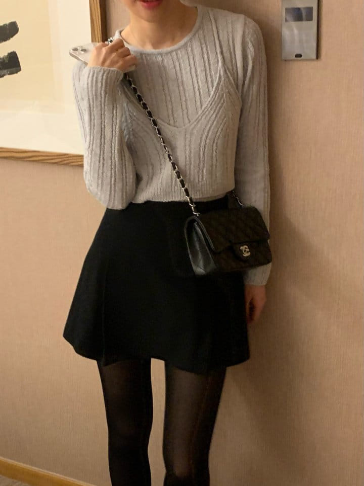 Atthismoment - Korean Women Fashion - #momslook - Bustier Knit