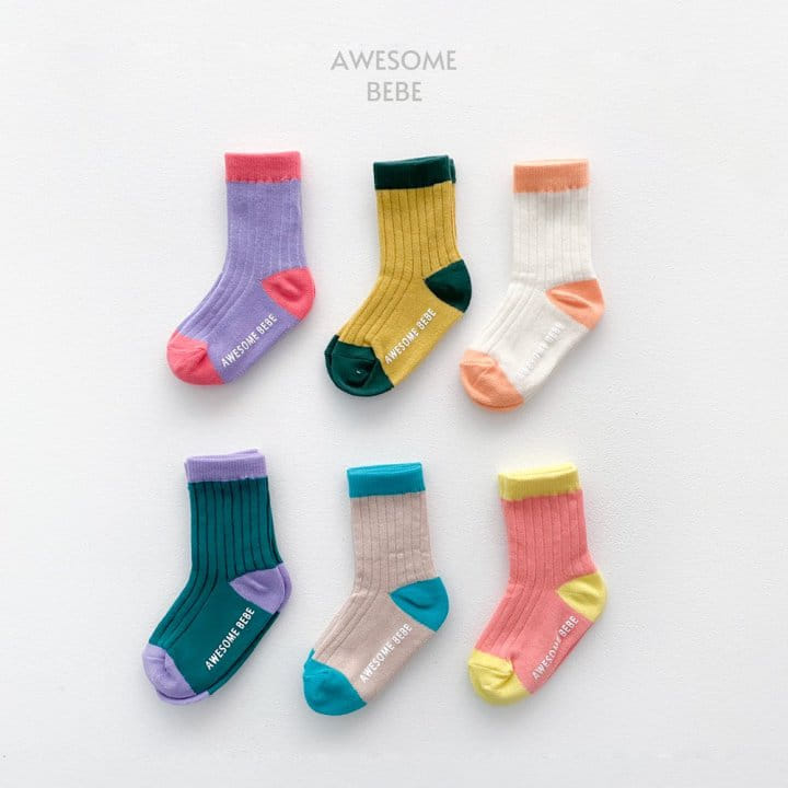 Awesome Bebe - Korean Children Fashion - #designkidswear - Pastel Socks Set