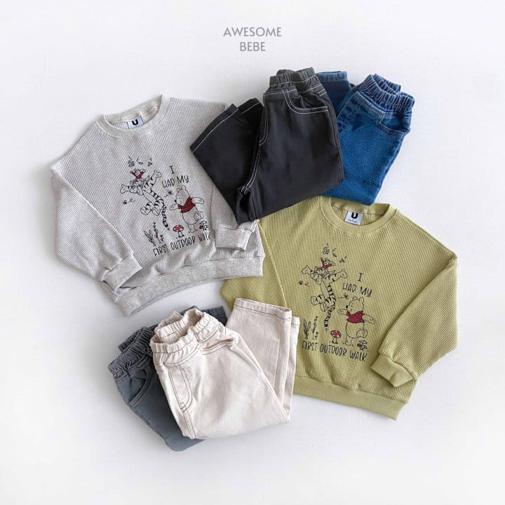 Awesome Bebe - Korean Children Fashion - #kidsshorts - Picnic P Sweatshirt