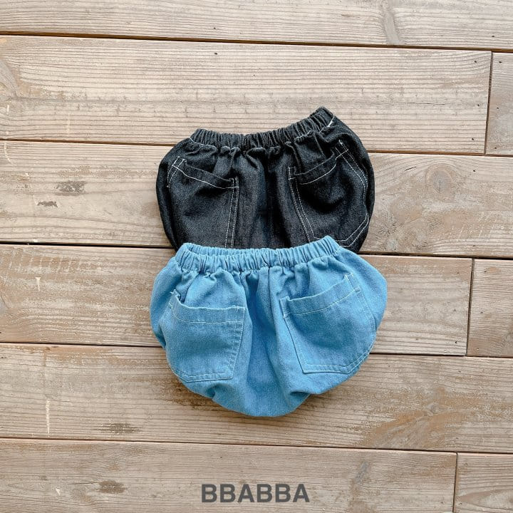 Bbabba - Korean Baby Fashion - #babyboutique - Stitch Denim Bloomers