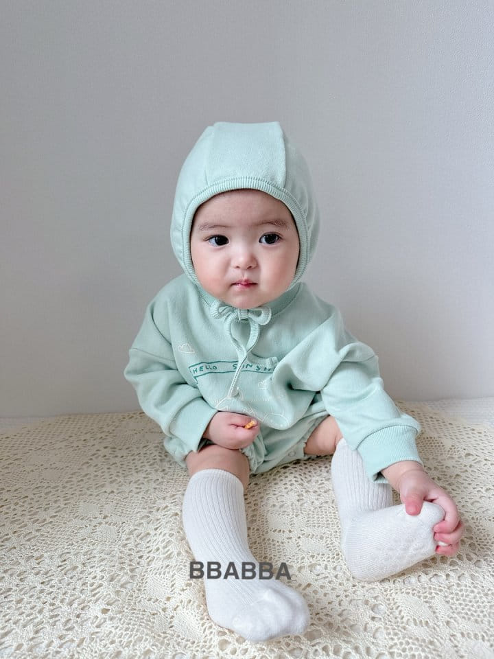 Bbabba - Korean Baby Fashion - #babyfashion - Hellow Sunshine Bonnet Body Suit - 7