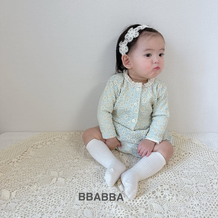 Bbabba - Korean Baby Fashion - #babyfever - I Love Lace Cardigan