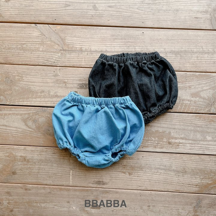 Bbabba - Korean Baby Fashion - #babyfever - Stitch Denim Bloomers - 5