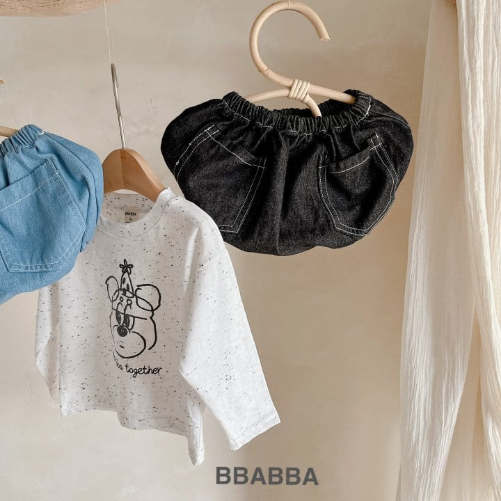 Bbabba - Korean Baby Fashion - #babyoninstagram - Stitch Denim Bloomers - 8