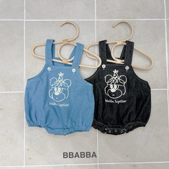 Bbabba - Korean Baby Fashion - #babyoutfit - Kkokkal Bear Dungarees 