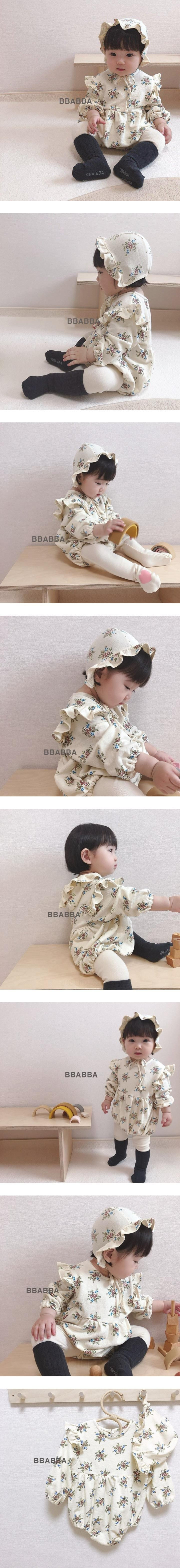 Bbabba - Korean Baby Fashion - #babywear - Margaret Body Suit Boonet Set - 2
