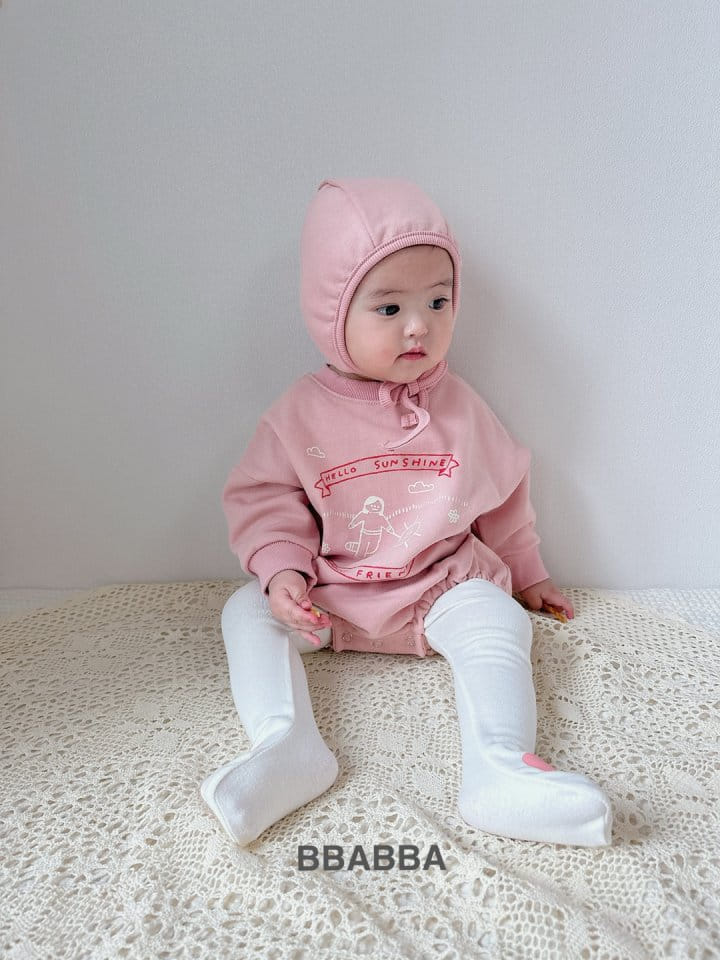 Bbabba - Korean Baby Fashion - #onlinebabyshop - Hellow Sunshine Bonnet Body Suit - 2