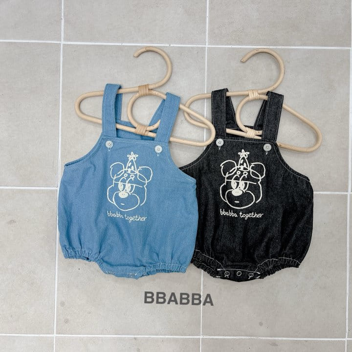 Bbabba - Korean Baby Fashion - #onlinebabyshop - Kkokkal Bear Dungarees  - 5