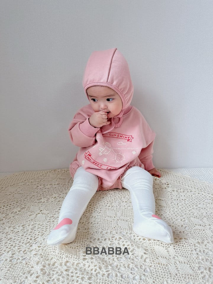 Bbabba - Korean Baby Fashion - #smilingbaby - Hellow Sunshine Bonnet Body Suit - 3