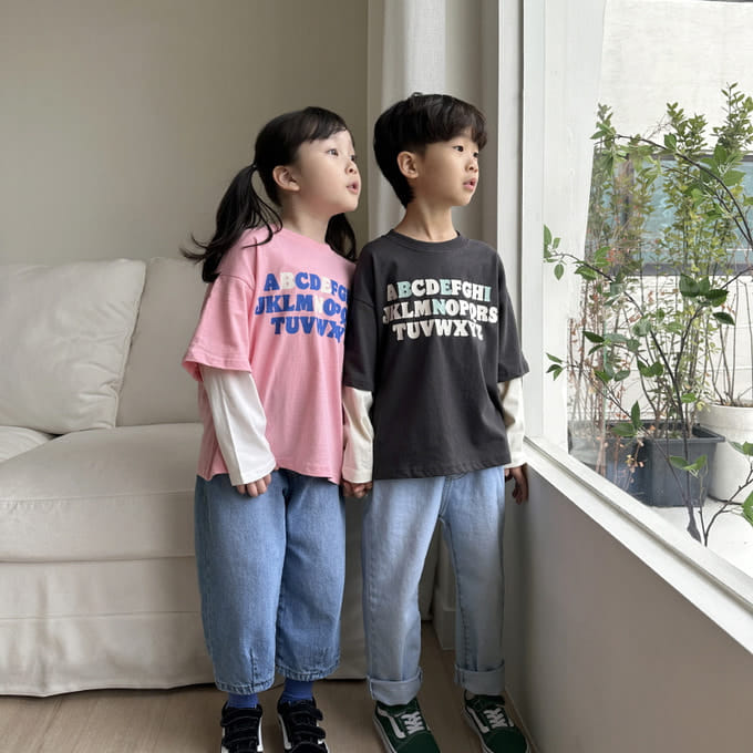 Bien Joie - Korean Children Fashion - #Kfashion4kids - Initials Tee
