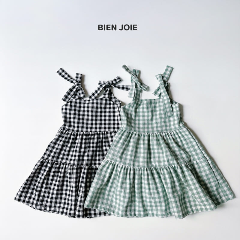 Bien Joie - Korean Children Fashion - #designkidswear - Bon Bon Check One-Piece - 3