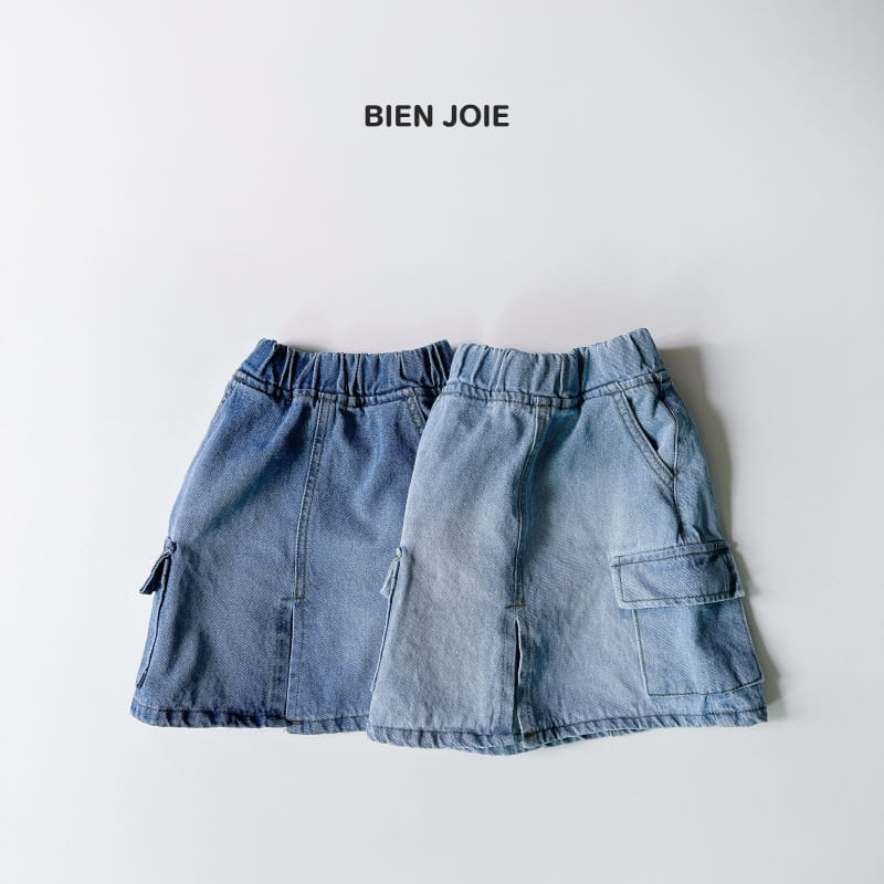 Bien Joie - Korean Children Fashion - #discoveringself - Julie Denim Skirt - 2