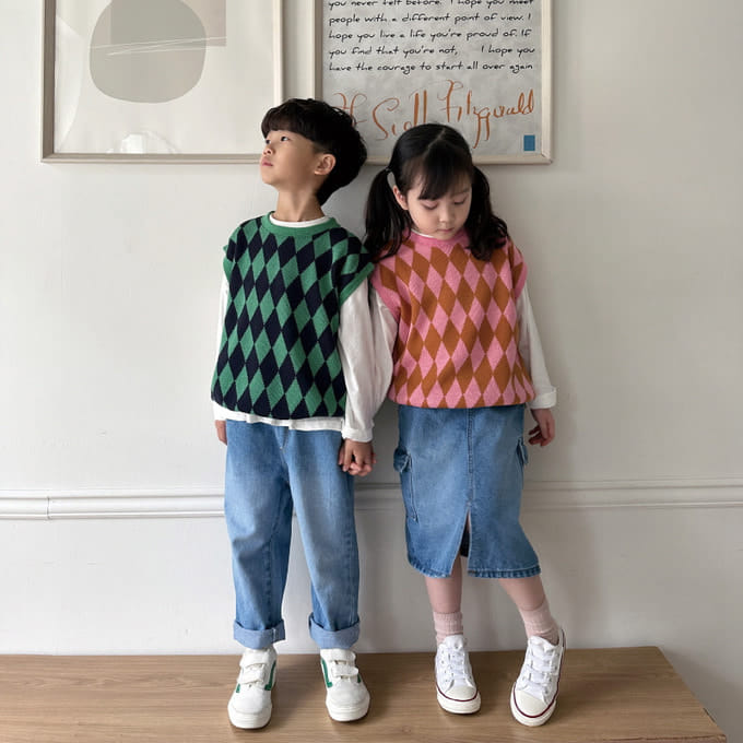 Bien Joie - Korean Children Fashion - #kidsshorts - Follow Vest