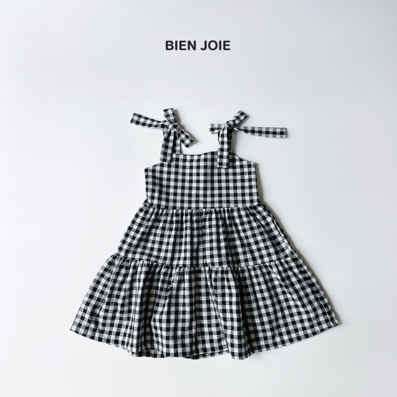 Bien Joie - Korean Children Fashion - #kidsshorts - Bon Bon Check One-Piece - 6