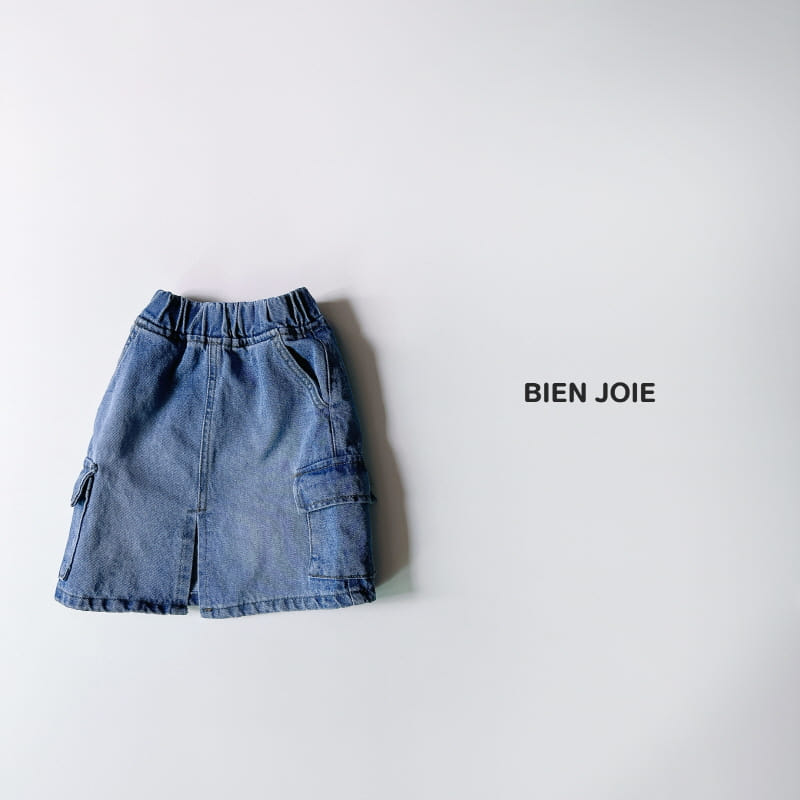 Bien Joie - Korean Children Fashion - #fashionkids - Julie Denim Skirt - 4