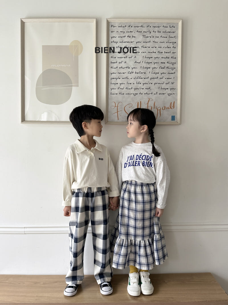 Bien Joie - Korean Children Fashion - #kidsstore - Sunny Check Skirt - 6