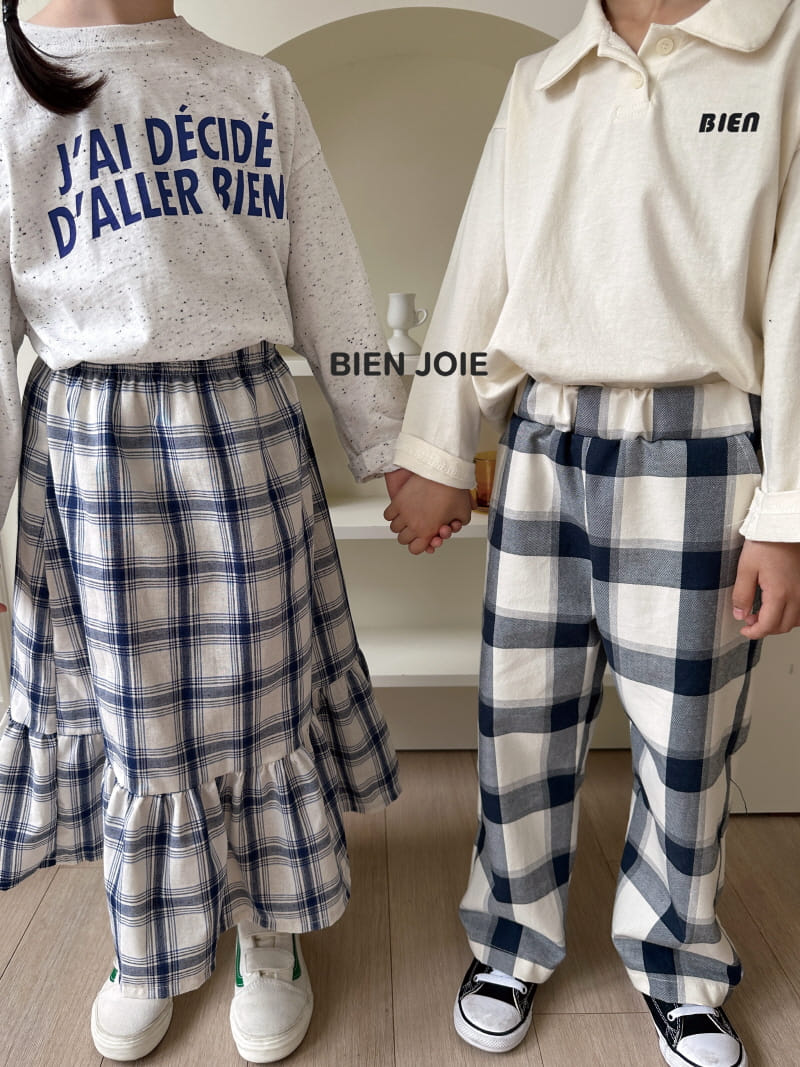 Bien Joie - Korean Children Fashion - #kidzfashiontrend - Sunny Check Skirt - 7