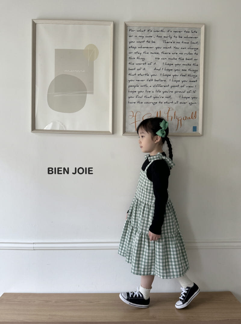 Bien Joie - Korean Children Fashion - #littlefashionista - Bon Bon Check One-Piece - 10