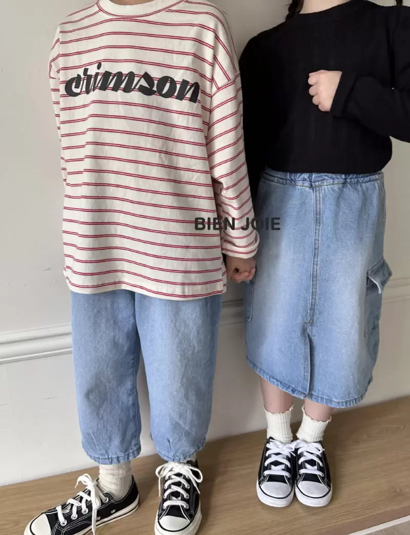 Bien Joie - Korean Children Fashion - #littlefashionista - Julie Denim Skirt - 8