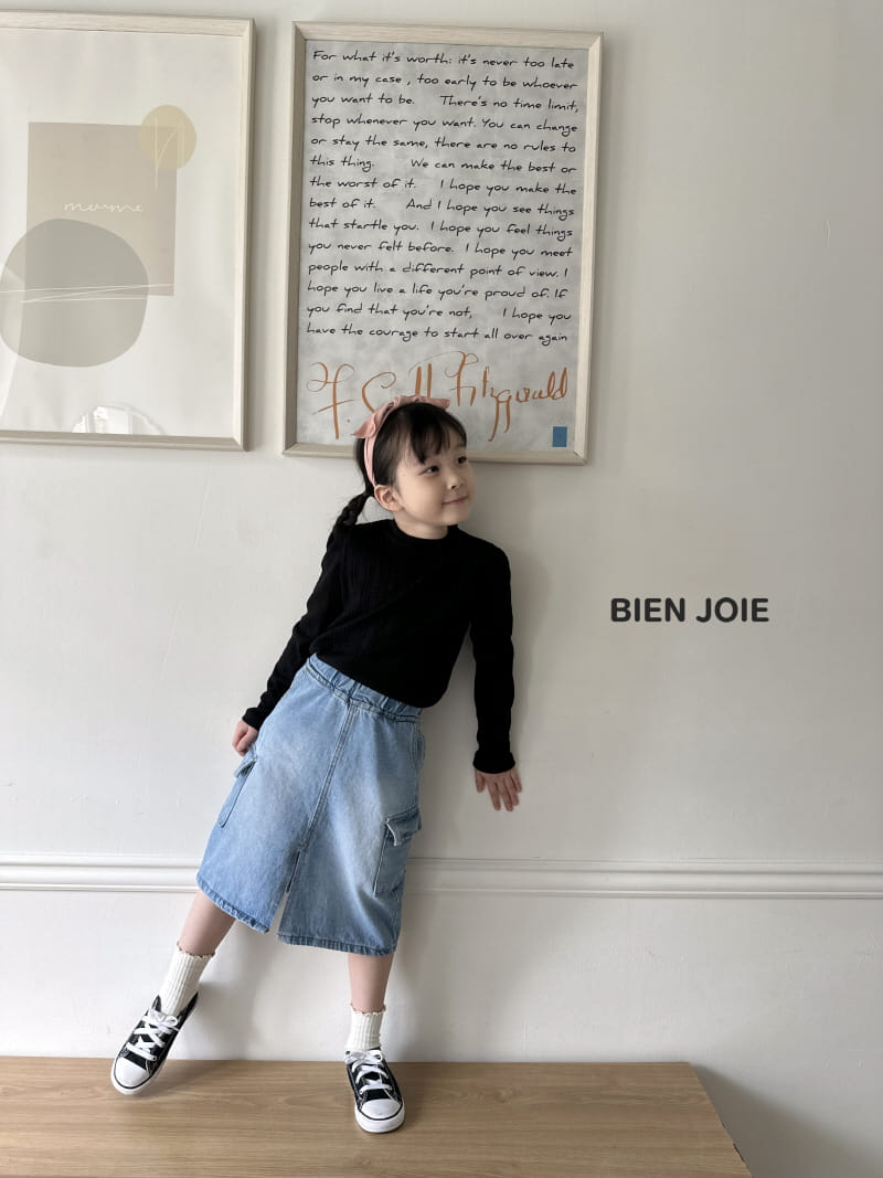 Bien Joie - Korean Children Fashion - #magicofchildhood - Julie Denim Skirt - 9