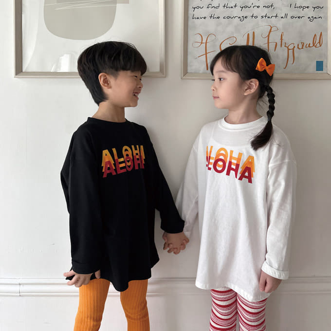 Bien Joie - Korean Children Fashion - #stylishchildhood - Aloha Tee