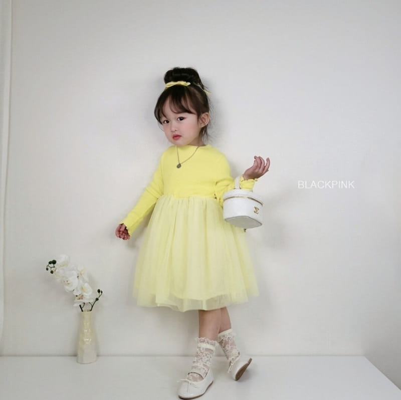 Black Pink - Korean Children Fashion - #Kfashion4kids - Rib Sha Sha One-Piece - 5