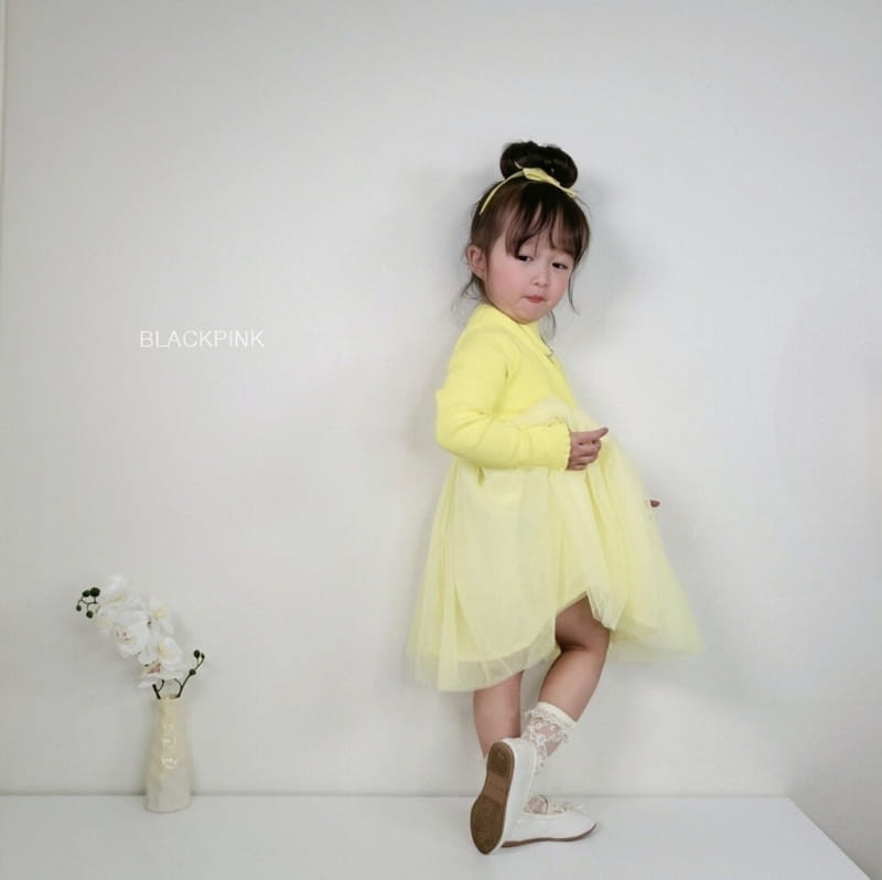 Black Pink - Korean Children Fashion - #childofig - Rib Sha Sha One-Piece - 10