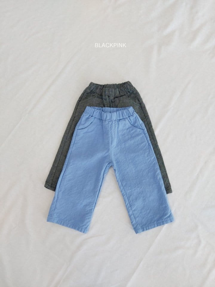 Black Pink - Korean Children Fashion - #discoveringself - Denim Straight Pants