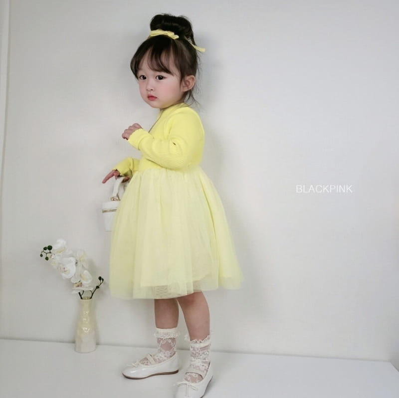 Black Pink - Korean Children Fashion - #prettylittlegirls - Rib Sha Sha One-Piece - 9